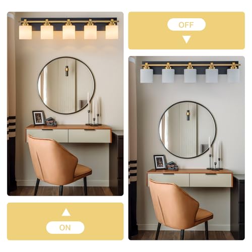 Modern Bathroom Light Fixtures Over Mirror