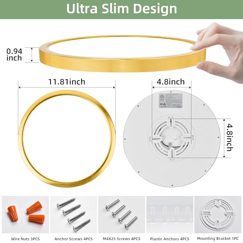 12 Inch Selectable CCT LED Round Flat Panel Light
