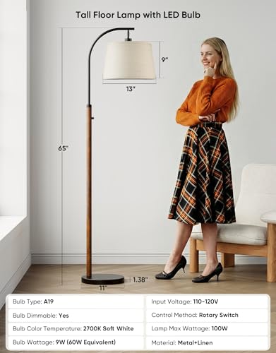 Dimmable Floor Lamp for Living Room