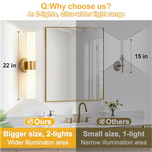 Brushed Gold Wall Sconce