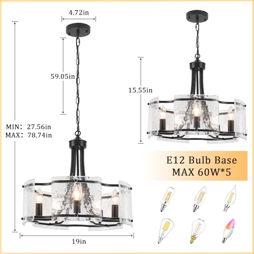 Modern Black Chandelier 5