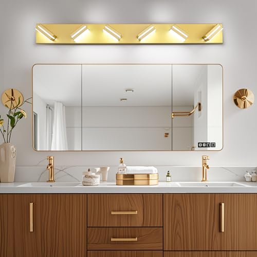 Modern LED Gold Acrylic Bathroom Lights Fixtures 6