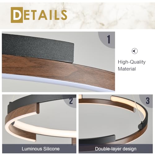 Modern LED Ring Chandeliers