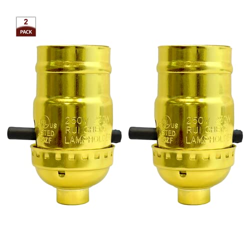 Push Through Lamp Socket for Incandescent or LED Bulbs