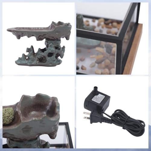 Desktop Waterfall Fountain with Rockery