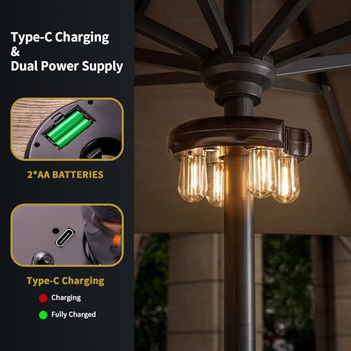 Patio Umbrella Light with Remote Control