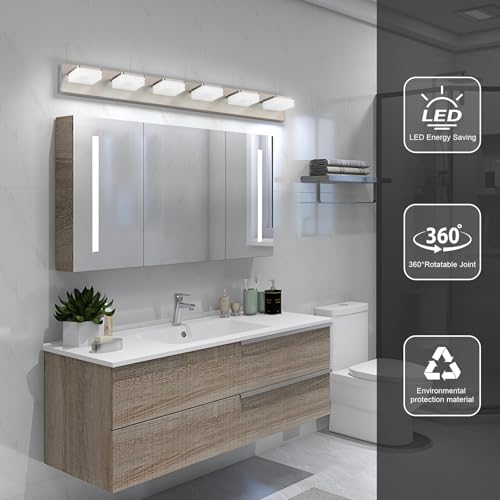 Brushed Nickel Vanity Lights for Bathroom 6