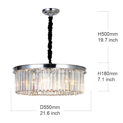 Crystal Chrome Chandelier Modern Chandeliers Lighting Pendant Ceiling Light Fixture 2