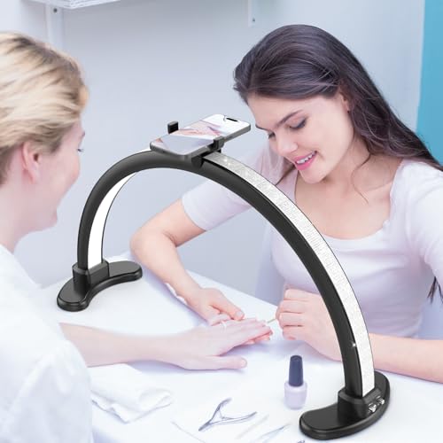 Large Half Moon LED Light for Table Nail Desk Lamp