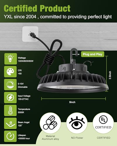 100W Super Bright UFO LED Shop Lights