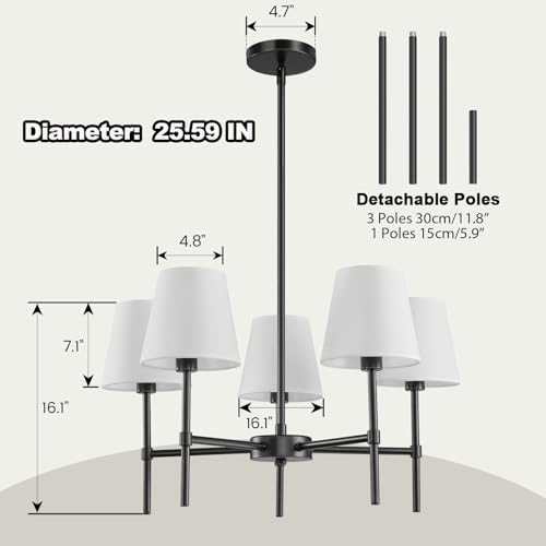 Dining Room Chandeliers Light (5 Count)