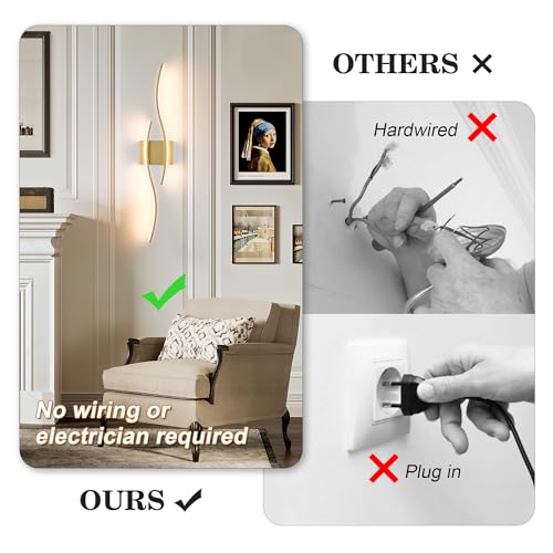 Wireless Wall Sconces Set of 2 (2 Count)
