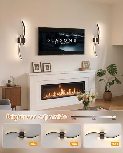 Battery Operated Wall Sconces Set of Two