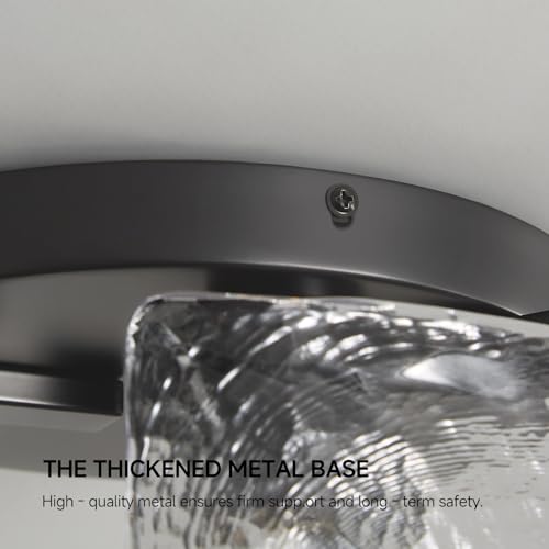 Black Semi Flush Mount Ceiling Light