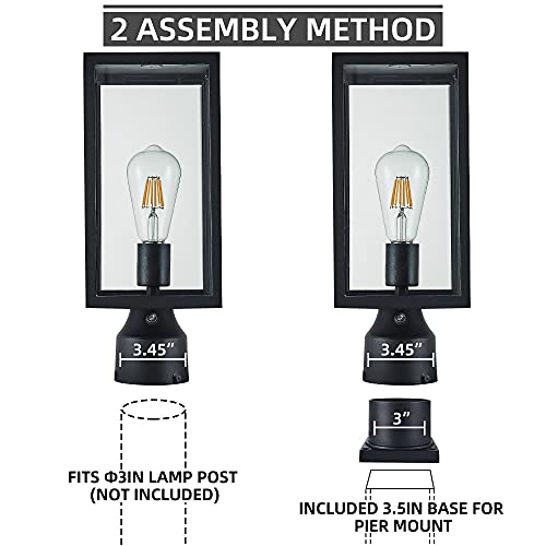 Large Dusk to Dawn Outdoor Post Light