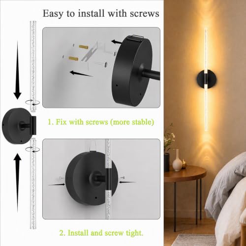 10000mAh Battery Operated Wall Sconce Lights Set of 2 (2 Count)