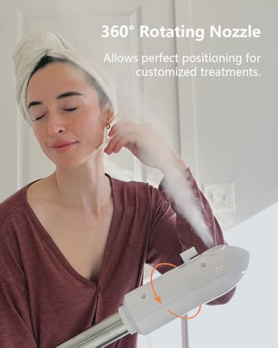 Professional Facial Steamer with 5X LED Magnifying Lamp 2 in 1