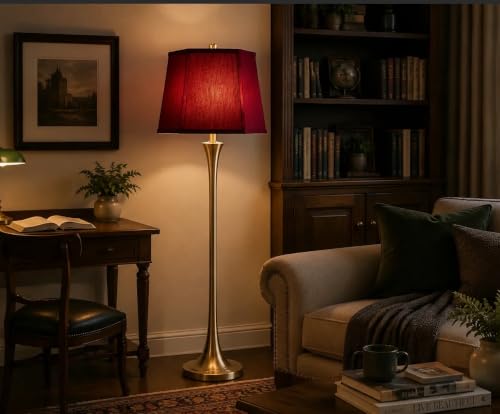 2 Pack Burgundy Lamp Shades