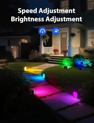 RGBW Flood Lights Outdoor with Remote (6 Count)
