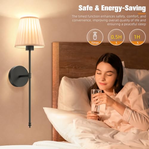 Battery Operated Wall Sconce Set of 2 (2 Count)