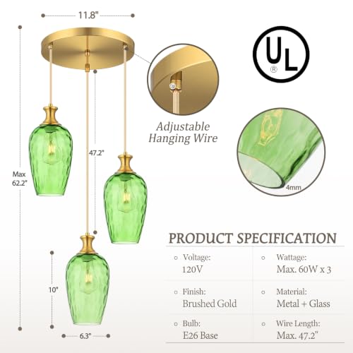 3 Light Cluster Pendant Lighting