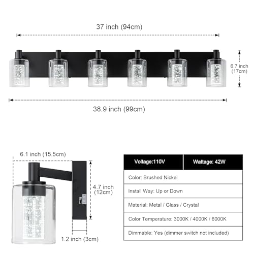 Vanity Light with 3 Color Modes