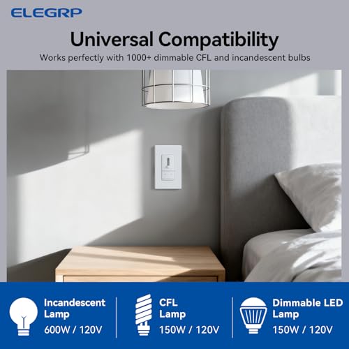 Slide Dimmer Light Switch (2 Count)