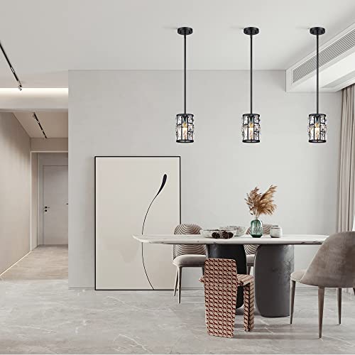 Modern Crystal Pendant Light Fixture 3 (3 Count)