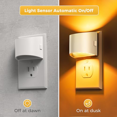 Night Lights Plug into Wall with 3CCT Adjustable (2 Count)