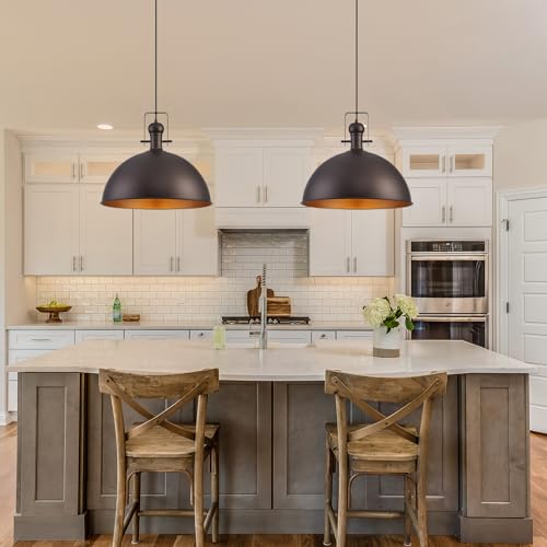 18 Inch ORB Farmhouse Pendant Lights for Kitchen Island 1 Pack