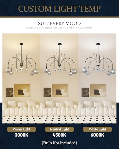 Black Sputnik Chandelier