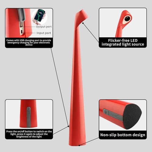 Cordless Rechargeable Reading Metal Table Lamp