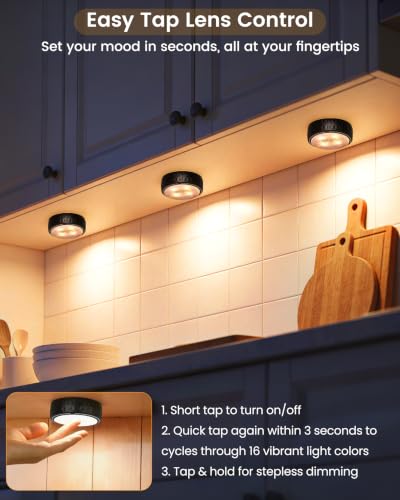 Puck Lights with Remote (2 Count)