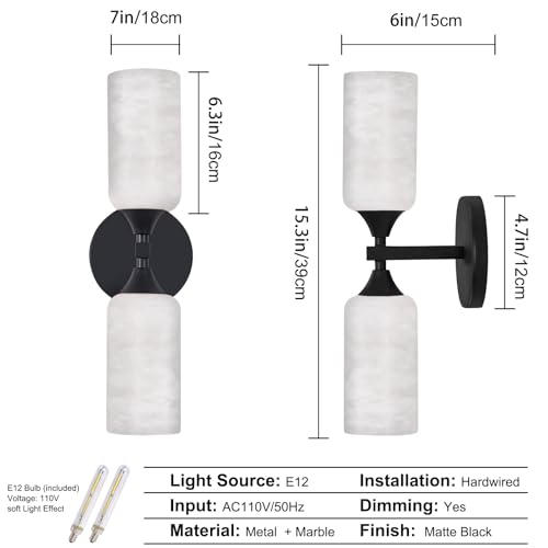 Alabaster Wall Sconce (72 Count)