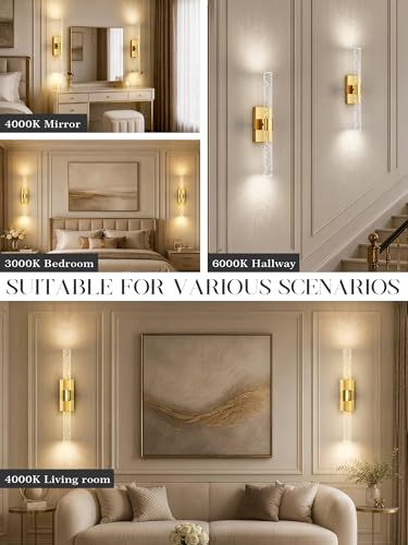 10000mAh Battery Operated Wall Sconces Set of 2 (2 Count)