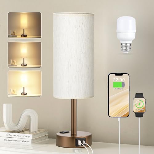 Brown Bedside Lamp for Bedroom