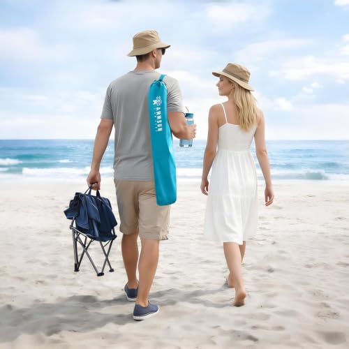 Chair Umbrella with Universal Clamp Adjustable 47 inches and 360° Swivel & UPF 50+ Protection Portable Sun Umbrella (2 Count)