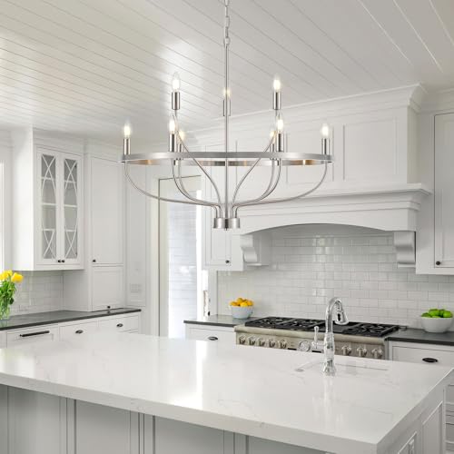 30" Brushed Nickel Chandelier