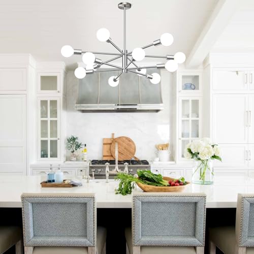 11" 52" Height Adjustable Modern Chandelier Ceiling Light Fixture