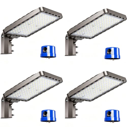 240W LED Parking Lot Lights Slip Fitter LED Pole Light 4Pack (4 Count)
