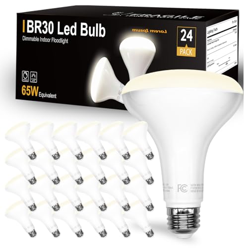 24Pack BR30 LED Bulb Indoor Flood Light Bulbs