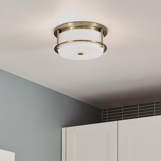 Brit 12" 2 Light Flush Mount Light