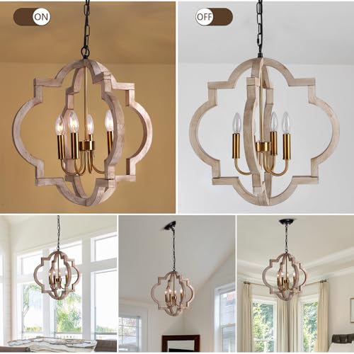 4 Light Farmhouse Chandelier (4 Count)
