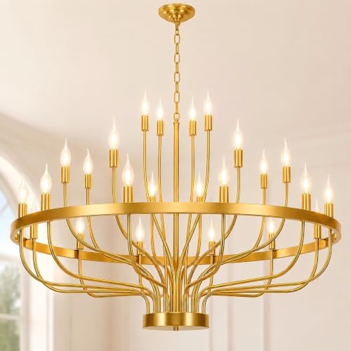 Large Gold Chandelier 24