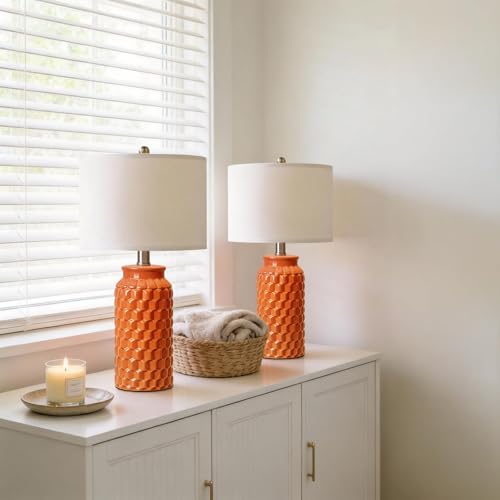 20.5" Ceramic Table Lamps Set of 2 (2 Count)