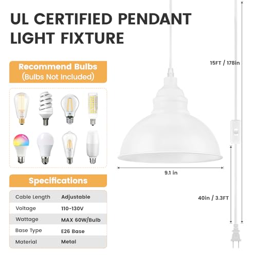 Plug in Pendant Light