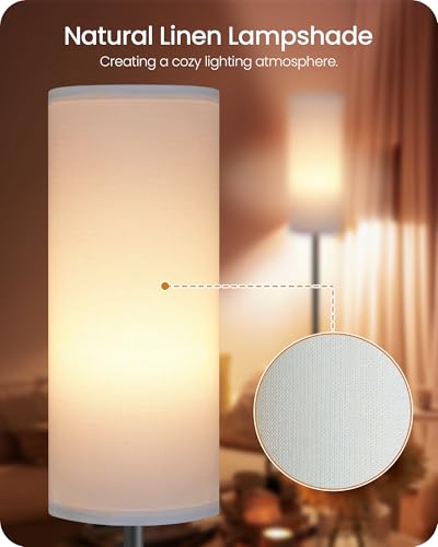 Dimmable Floor Lamp for Living Room with Remote and Foot Switch