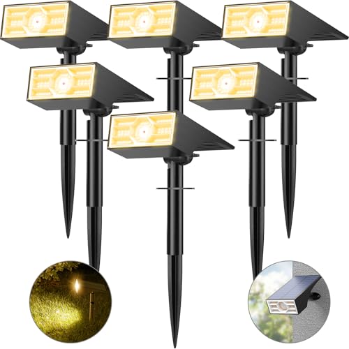 Solar Spot Lights Outdoor (6 Count)