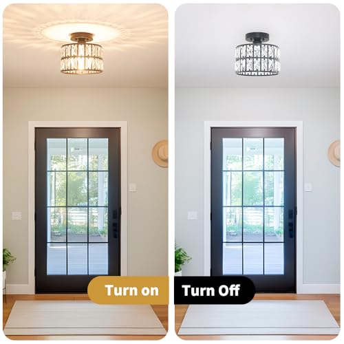 Crystal Ceiling Light Fixture
