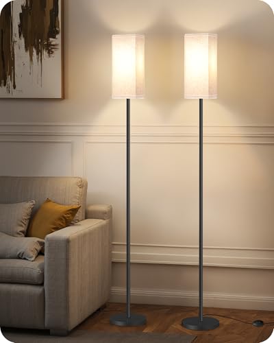Set of 2 Floor Lamps for Living Room (2 Count)
